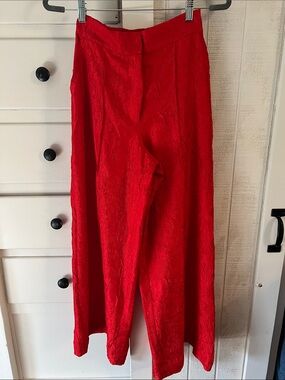 House of Harlow 1960 Vibrant Red Wide-Leg Trousers